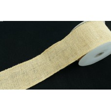 2.5 Inch Natural Burlap Ribbon With Wired Edges, 10 Yards (Lot of 1 Spool) SALE ITEM